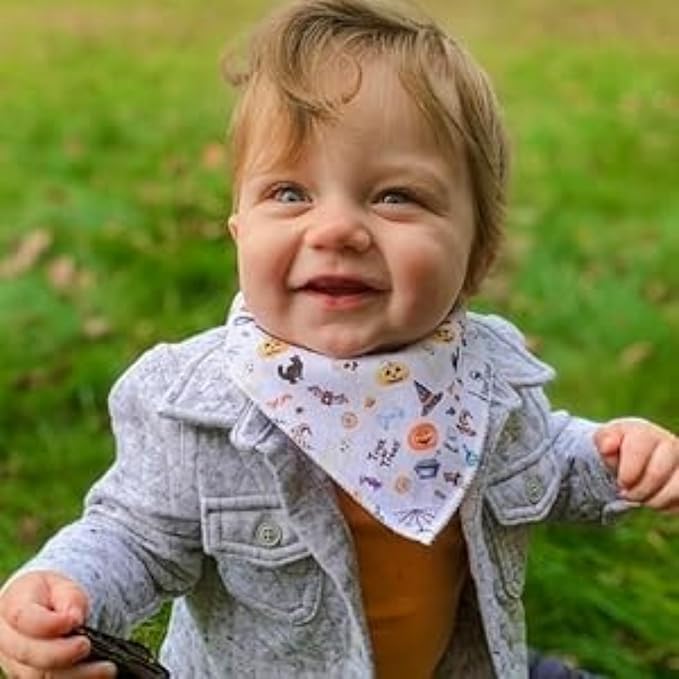 DiaperSquad's Baby Bibs for Drooling and Teething, Bibs for Boys, Baby Girl - Solid Cotton Baby Drool Bibs