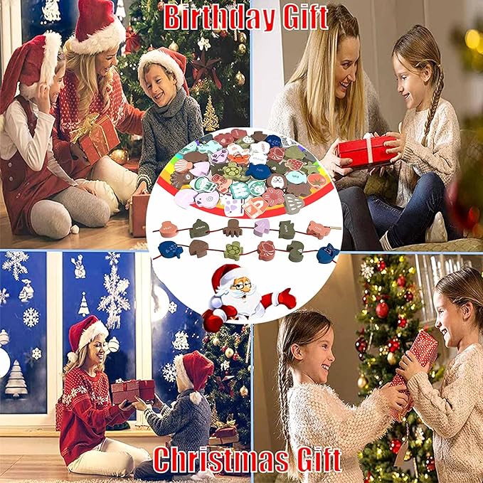 Educational Wooden Threading Beads Toys for Toddlers,47 PCS Stringing Animals Ocean Farm Preschool Lacing Beads,Montessori Toys for Kids 3 4 5 6 Year Old Boys Girls…