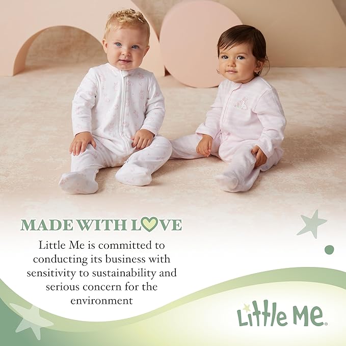 Little Me Blankets for Baby Girls' Floral Spray Swaddling Receiving Blanket