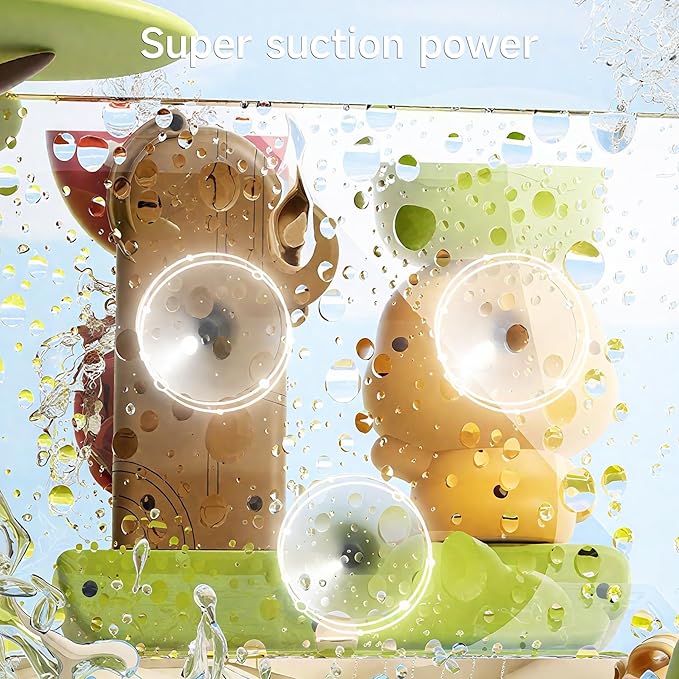 OR OR TU Bath Toys Bathtub Toys for Baby Toddler Waterfall Spinning Gears 4pcs Wind-up Swimming Bath Toy No Battery Water Toy for Kids 18M+