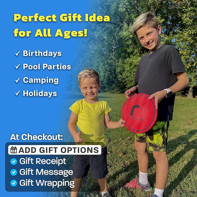 Soft Flying Disc for Kids: Beach Soft Disc - Durable Design Floats On Water - Beach Toys, Pool Toys & Game for Adults Outdoor Fun Camping Games - Boy Gifts & Girls Ages 5 6 7 8 9 10 11 12 13 +