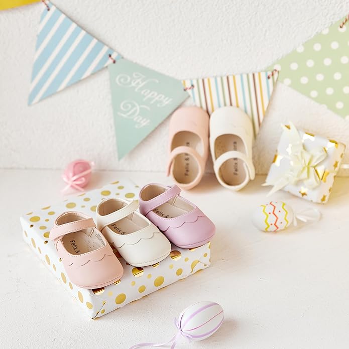 Soft Sole Baby Shoes - Infant Baby Walking Shoes Moccasins Rubber Sole Crib Shoes