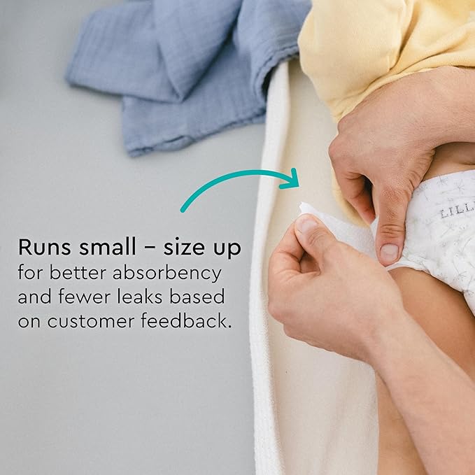LILLYDOO Baby Diapers - Size 4 (20-31 lbs), Half-Monthly Supply (75 Count), Leak Protection, Skin-Friendly, Ultrasoft, Perfume- & Chlorine-Free, Hypoallergenic, Dermatologist Tested, Oeko-TEX®
