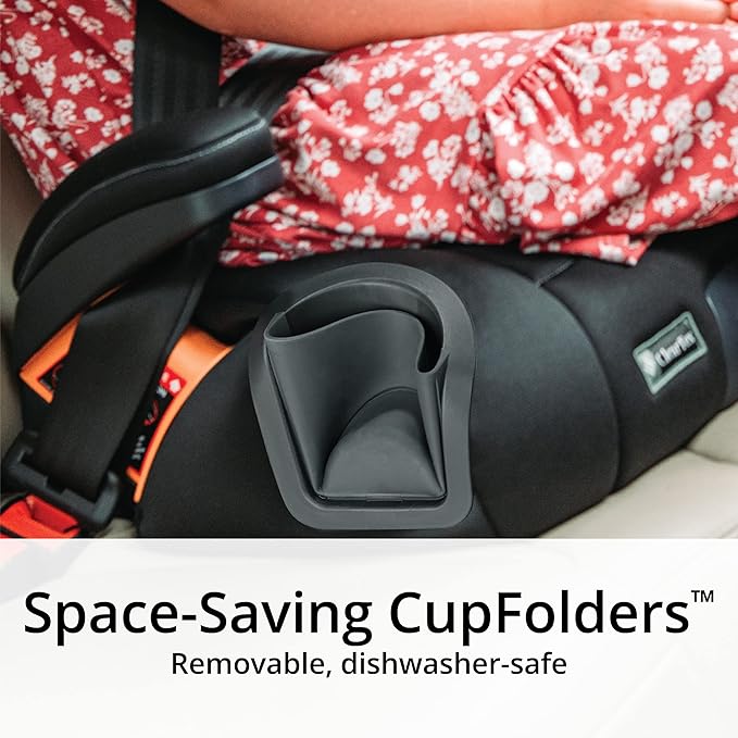 Chicco KidFit ClearTex Plus 2-in-1 Belt-Positioning Booster Car Seat, Backless and High Back Booster Seat, for Children Aged 4 Years and up and 40-100 lbs. | Reef/Navy