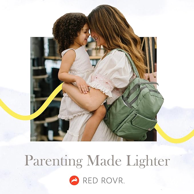 RED ROVR Roo Lightweight 1 LB Diaper Bag Backpack | 11 organizational pockets| Durable & Water-Resistant (Truffle)