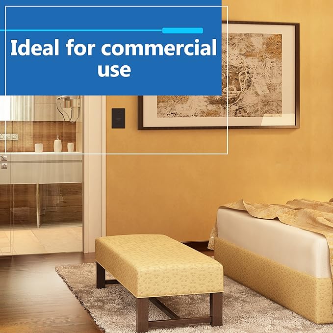 LIDER Matte Finish Decorator Switch Cover, Screwless Wall Plate, Mid-Size 1-Gang 4.88" x 3.11", Unbreakable Polycarbonate Thermoplastic, UL Listed, LSWP-31M-BR, Brown