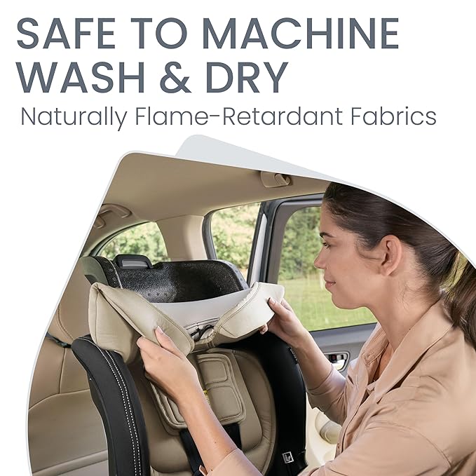 Britax Poplar S Convertible Car Seat, 2-in-1 Car Seat with Slim 17-Inch Design, ClickTight Technology, Sand Onyx