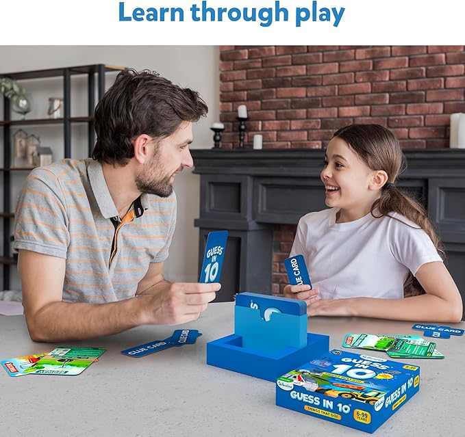 Skillmatics Guess in 10 Things That Go, Perfect for Boys, Girls, Kids Who Love Card Games, Educational Toys & Board Games, Gifts for Ages 6, 7, 8, 9