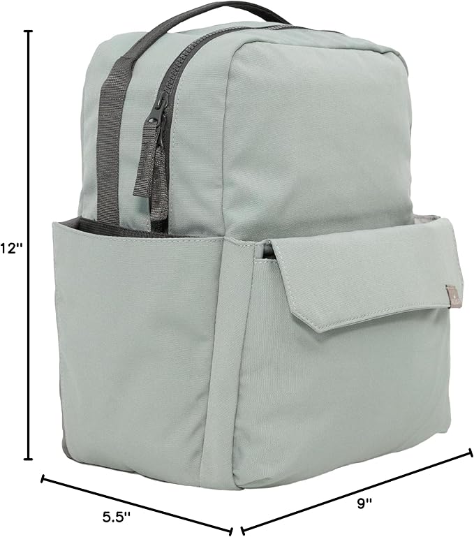 RED ROVR Mini Roo Lightweight Backpack | 6 pockets for everyday essentials (Sage)