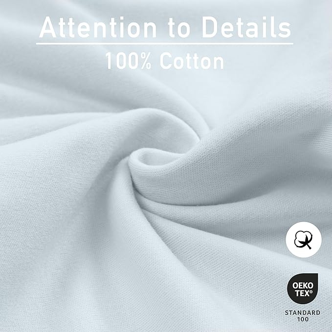 GLLQUEN BABY Girl Swaddles 0-3 Months - 3 Pack Baby Swaddles Sack for Newborn, Infant Sleep Sack, Easy Swaddling Wrap, Tranquil Blue, Nursery Swaddle Blankets Essentials