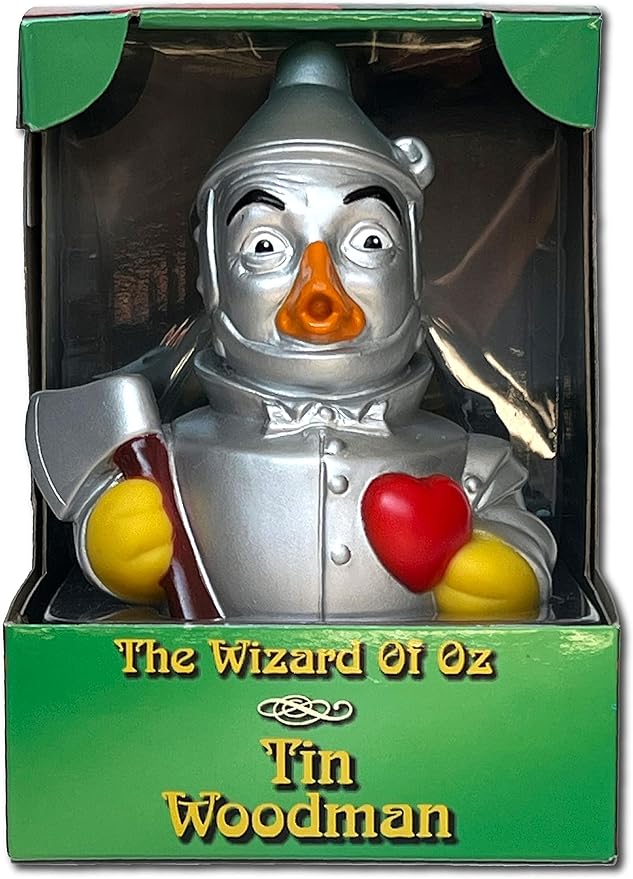 CelebriDucks Floating Rubber Ducks - Collectible Bath Toy Gift for Kids & Adults of All Ages (Tin Woodsman)
