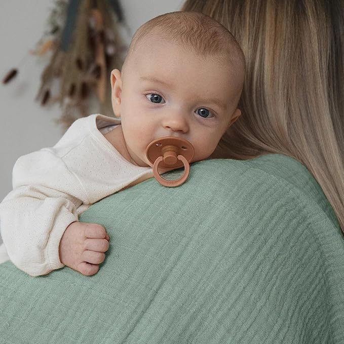 JELLYMONI Muslin Swaddle Blankets for Unisex, 2 Pack Newborn Receiving Blanket, Large 47 x 47 inches Soft Breathable Muslin Baby Blanket for Newborn Boys & Girl