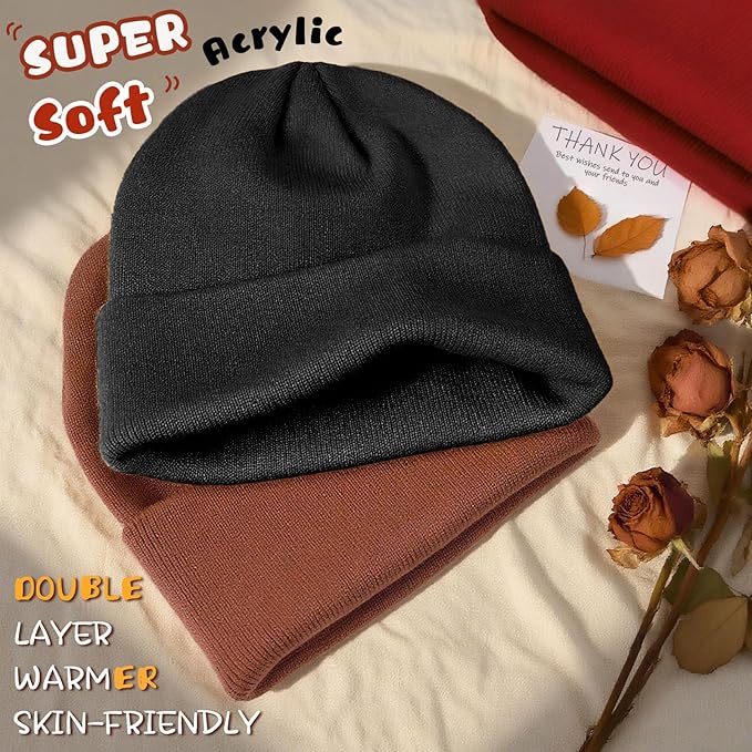 ZOORON Toddler Beanie Baby Boys Girls Beanies Kids Winter Hats Children Knit Warm Caps Soft Ski Hat