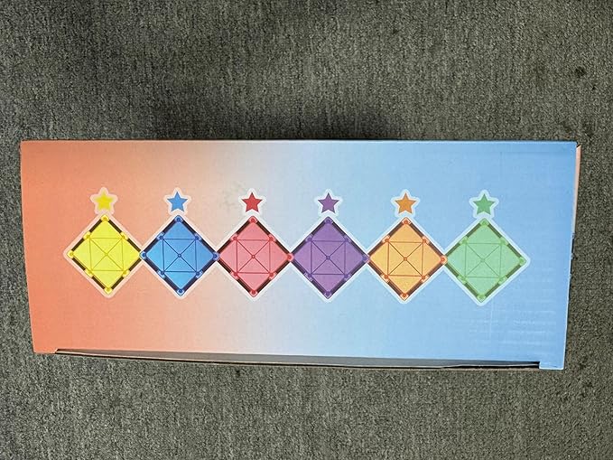 100PCS Magnetic Tiles STEM Building Toys Set with 2 Cars, Sensory Stacking Magnetic Blocks for Toddlers & Kids, Ideal for Preschool Montessori Toys Christmas Birthday Gifts for Boys & Girls Ages 3+