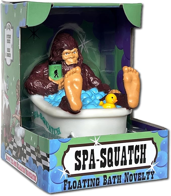 CelebriDucks - Spa-Squatch - Tubs Gone Wild Floating Bath Novelty - Collectible Bath Toy Gift for Kids & Adults of All Ages