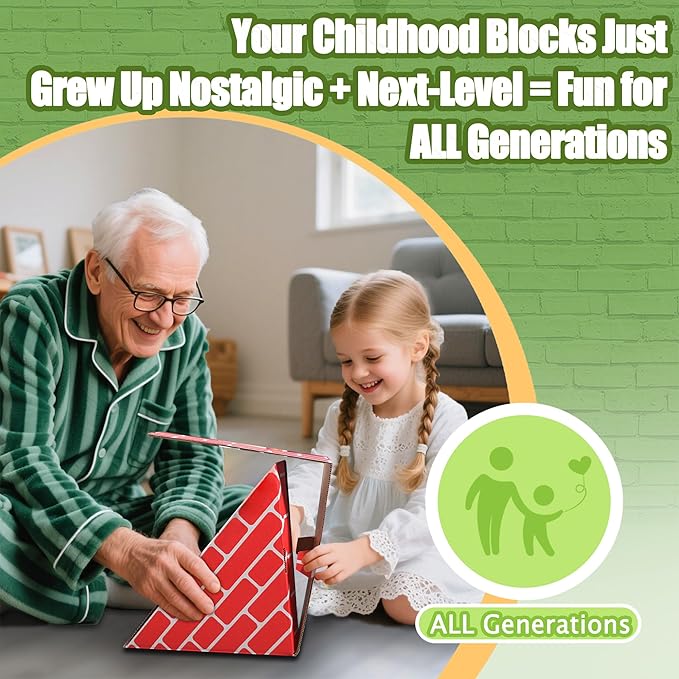 Cardboard Building Blocks for Kids 26pcs: Jumbo Gifts Heavy Duty Develop Creative Thinking Spatial Reasoning Easy to Assemble