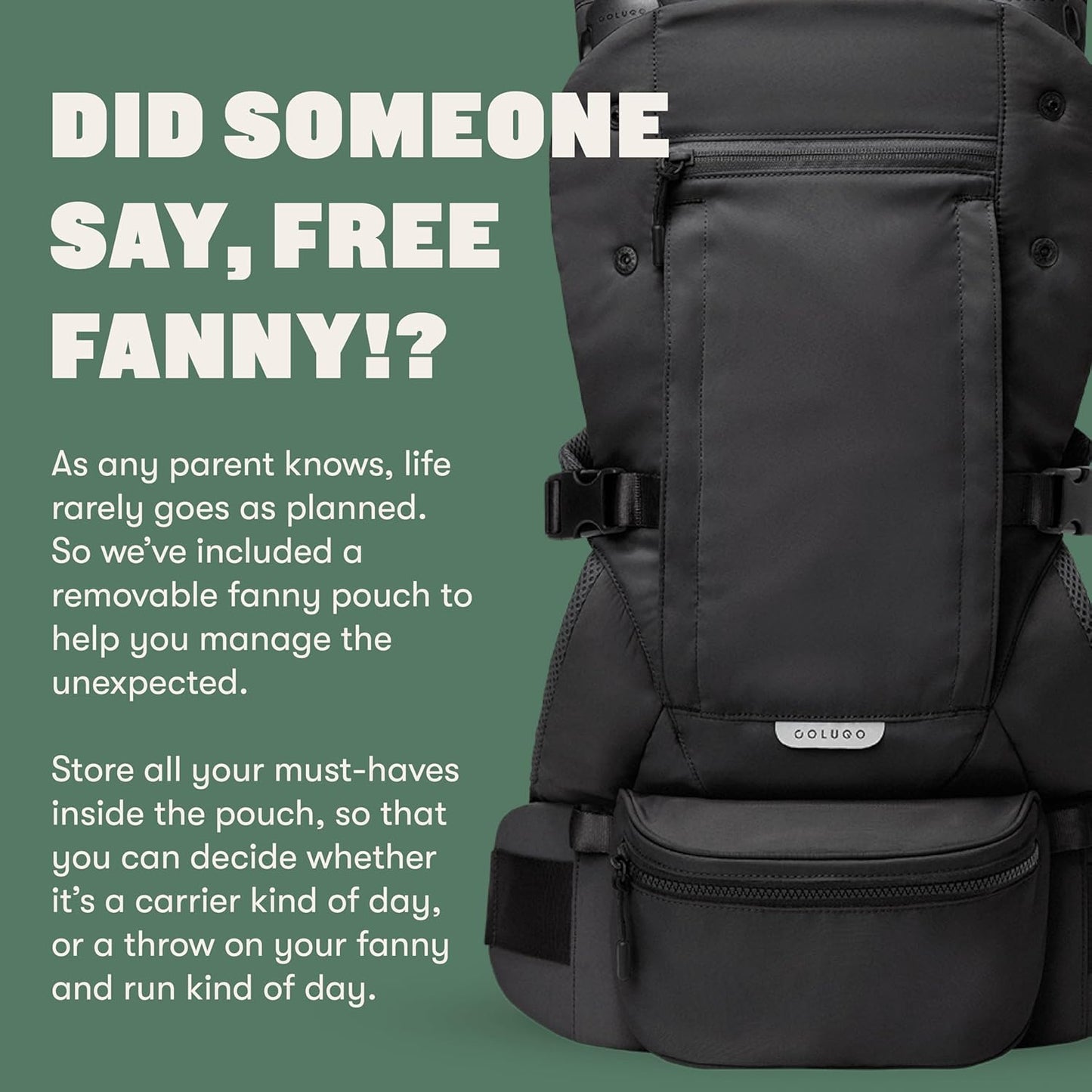 Colugo Baby Carrier - Baby Carrier Newborn to Toddler, Toddler Carrier, Adjustable, Lightweight, Breathable Carrier for Newborn to 33 Pounds (Wild Child)