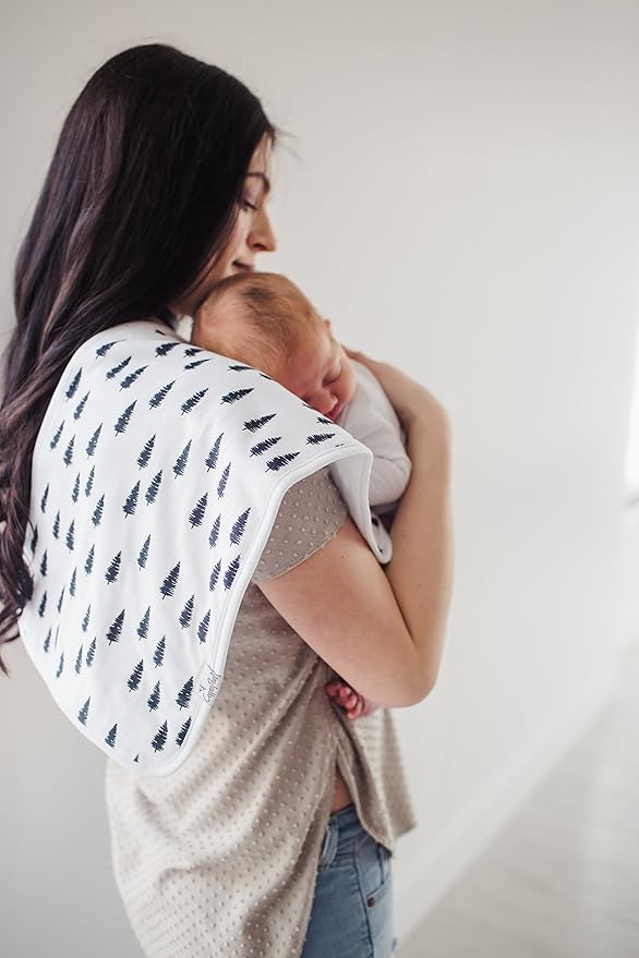 Copper Pearl Baby Burp Cloth Large 21''x10'' Size Premium Absorbent Triple Layer 3 Pack Gift Set for Boys “Scout Set