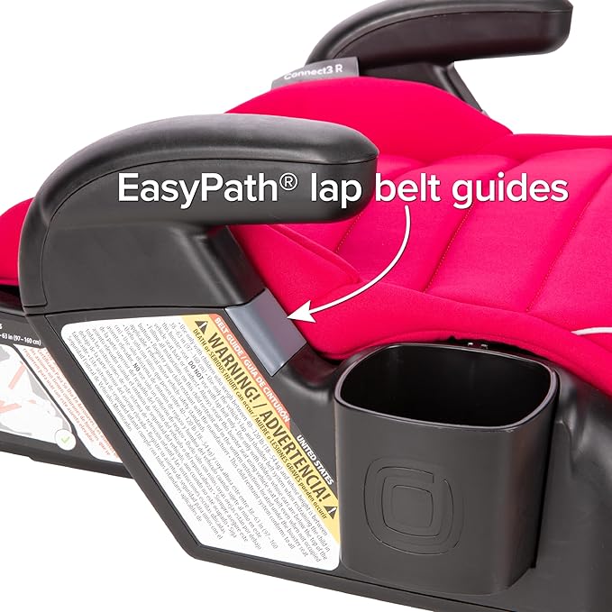 Diono Connect3 R Backless Booster Pack of 2, Slim Fit 3-Across in Many Mid-Sized Sedans and SUVs, for Children from 40-120 lbs., Lightweight with Cupholder, Pink Cotton Candy