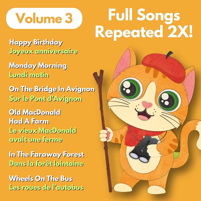 Bundle Deal - Musical Baby Book in French, French Baby Toys & Bilingual Toys, Interactive Books for Toddlers 1-3, Kids, Children, Girls, Boys & Babies