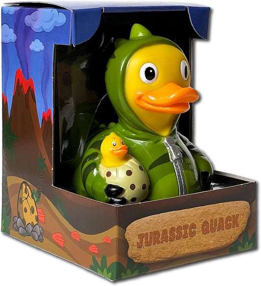 CelebriDucks - Jurassic Quack - Floating Rubber Ducks - Collectible Bath Toy Gift for Kids & Adults of All Ages