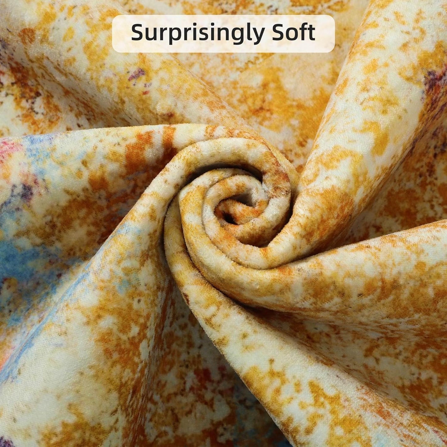 Kelarea Living Room Rug, 4x6 Modern Abstract Washable Rugs, Colorful Soft Non Slip Low Pile Carpet, Stain Resistant Rugs for Bedroom, Dining Room, Nursery, Home Office