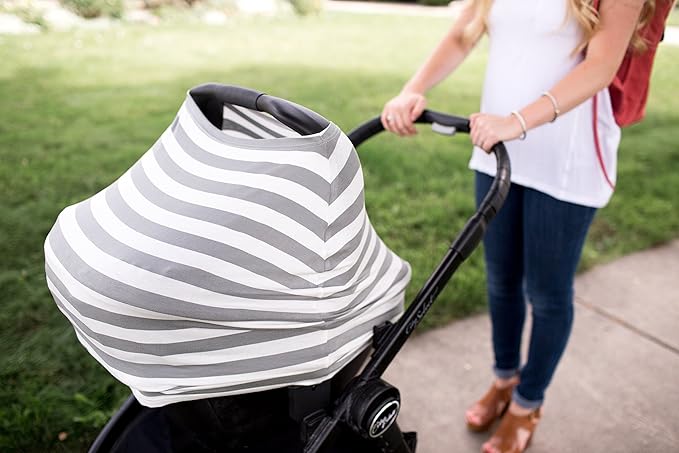 Harbor Multi-Use Cover: Car Seat, Nursing, Stroller - Stretchy Fabric, All-Season, Stylish Designs, Easy Access