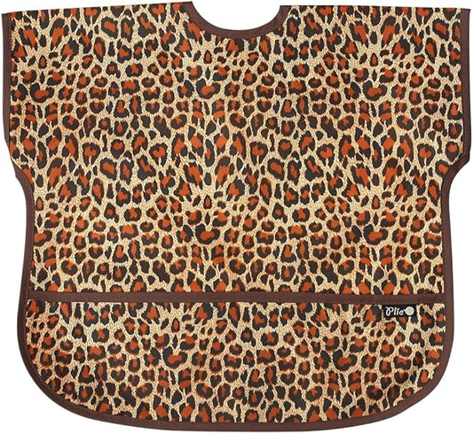 Short Sleeve Waterproof Bib for Toddlers – Feeding Apron for Mealtime, Daycare, Self-Feeding & Messy Play, Baby Bib