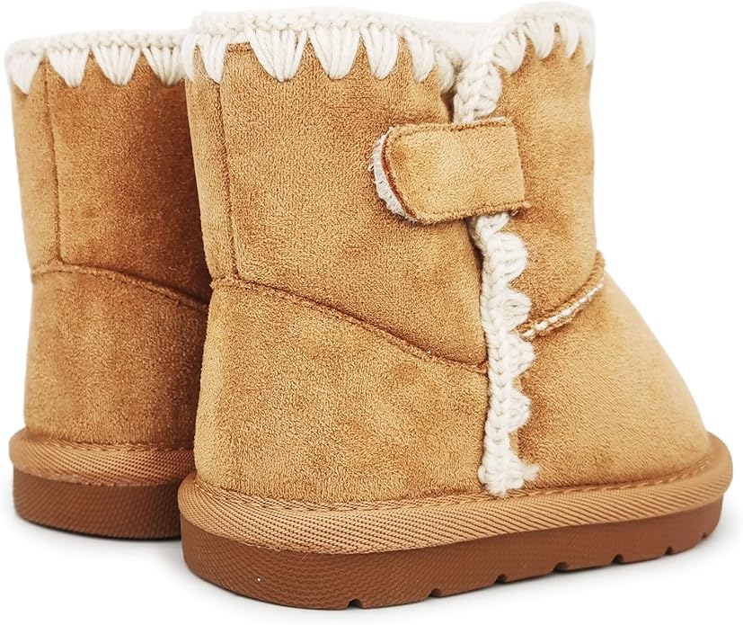 Baby Boots Winter Snow Booties Infant Boys Girls Outdoor Warm Shoes for Cold Weather 6 9 12 15 18 24 Months