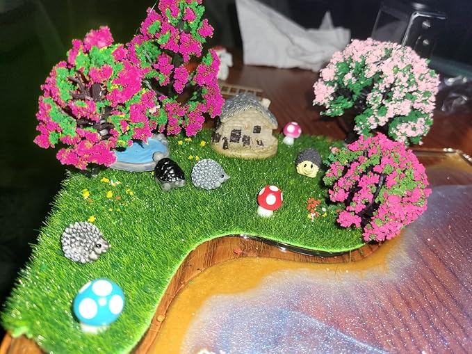 29pcs Mixed Model Trees, 1.5-4.8 inch(4-12 cm), OrgMemory Fruit Trees, Ho Scale Trees, Model Train Scenery, Architecture Trees, Flower Trees with No Bases