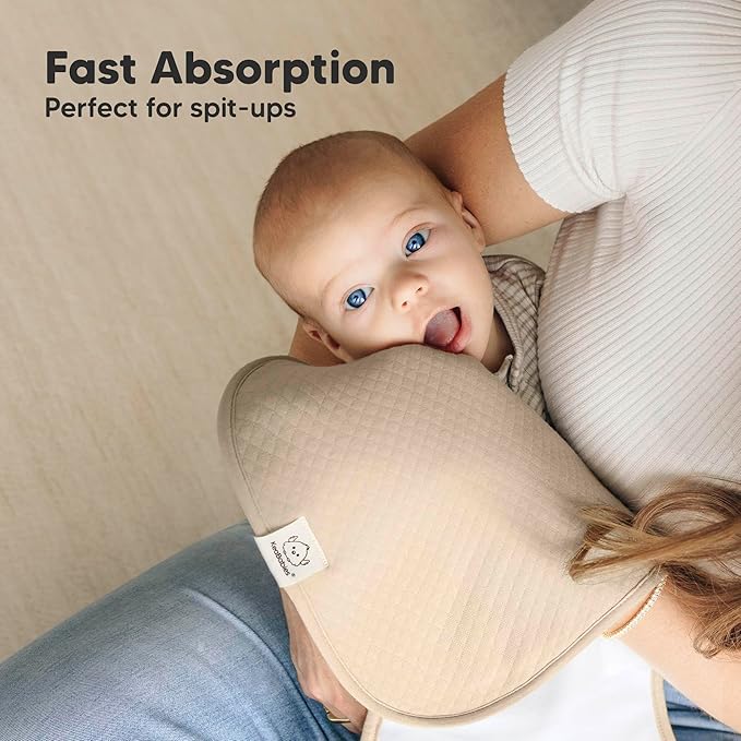 KeaBabies 5-Pack Organic Burp Cloths Baby Girl, Boy - Extra Large, Absorbent Baby Burp Cloths, Soft Burping Cloths for Babies, Newborn Burp Clothes, Cotton Burp Rags, Thick Burp Cloth(Dawn/Quin)