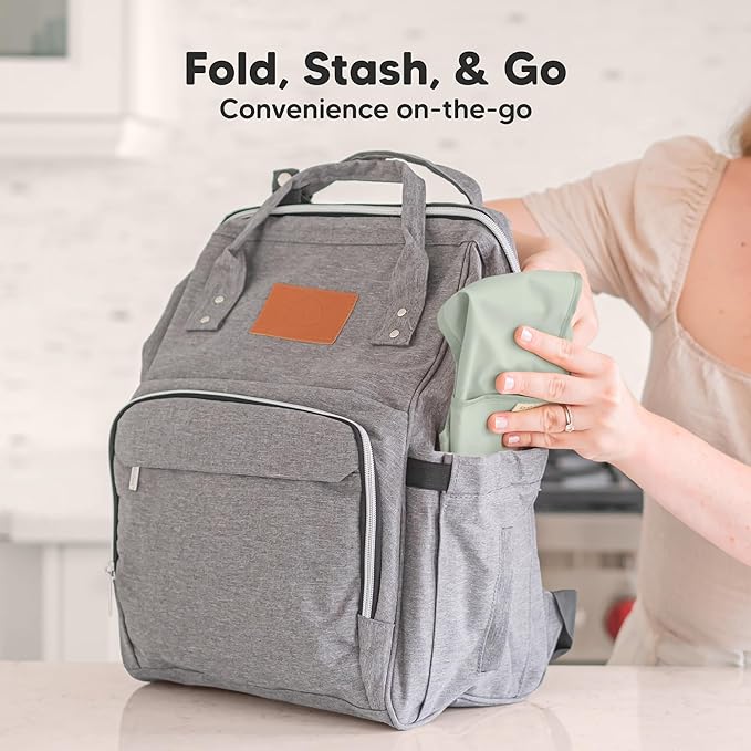 3-Pack Waterproof Baby Bibs for Eating - Lightweight Toddler Feeding Bibs with Large Food Catcher, Mess Proof, Food-Grade Baby Eating Essentials, Easy to Put On & Clean (Ocean)