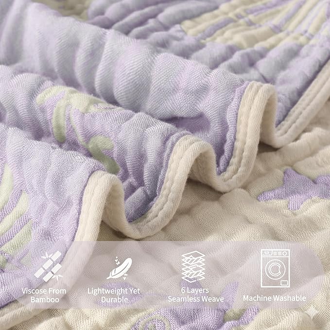 Ultra-Soft Muslin Baby Hooded Towel - 32 x 32 Inches, Crafted from Bamboo Viscose, Ideal for Bath & Beach, Suitable for Both Boys & Girls from Newborns to Toddlers