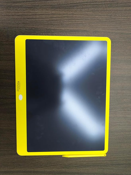 TEKFUN LCD Writing Tablet Doodle Board, 16inch Colorful Writing Pad, Kids Travel Essentials, Toddler Toys for 3 6 7 8 Year Old Girls Boys (Yellow)
