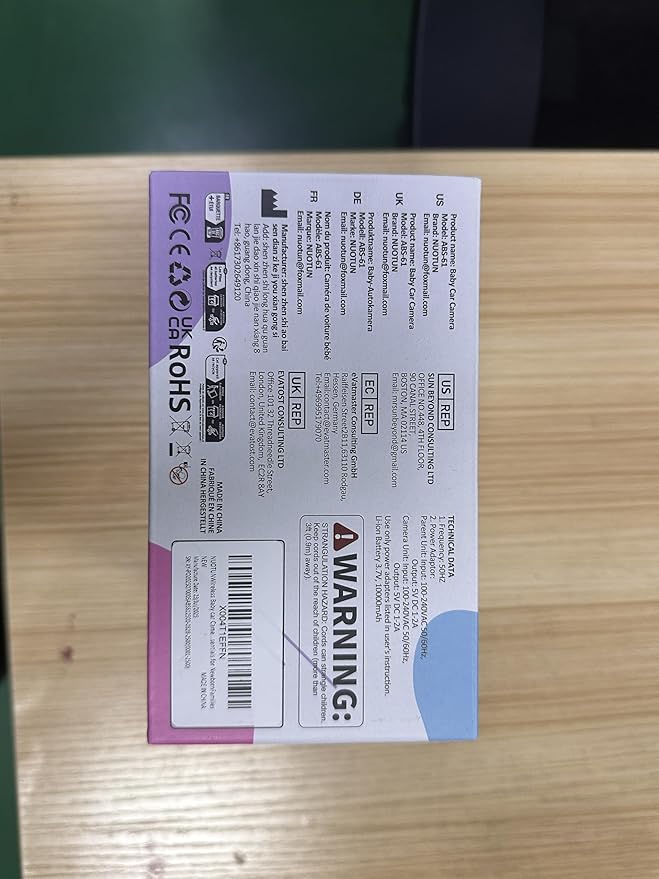 Wireless Baby car Camera - 40 Hours Battery Life& 940mn Night Vision, 4.3'' HD Car Baby Monitor - 1080P Video & 360° Adjustable, Rear Facing Back Seat Camera - Essentials for Newborn Families