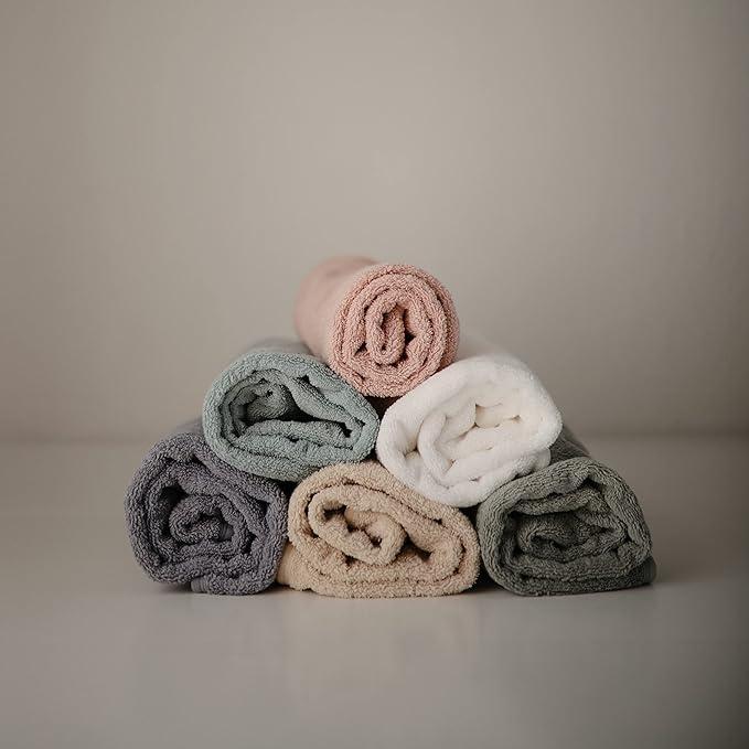 mushie Baby Hooded Towel | Organic Cotton (Tradewinds)