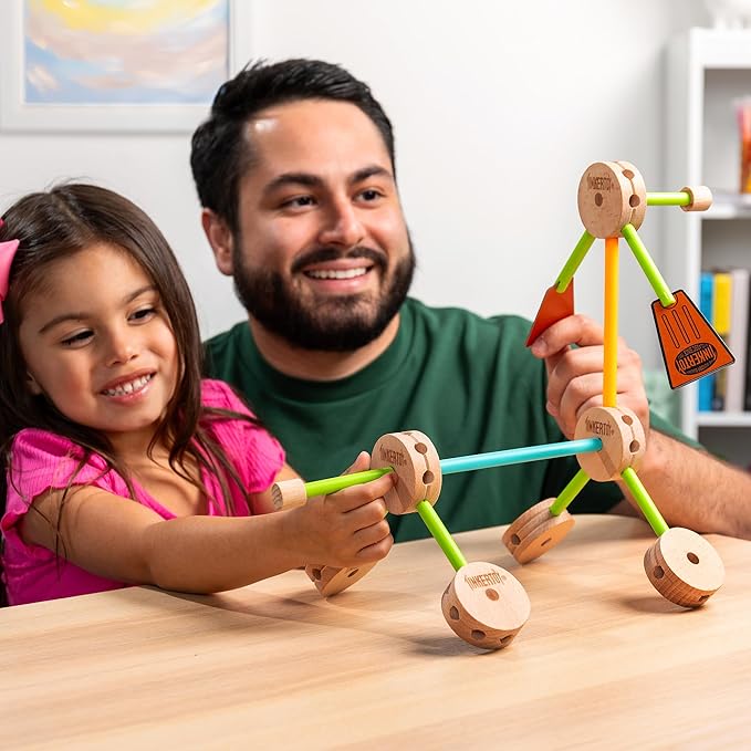 TINKERTOY - Retro Building Set Tin - 50 Pieces