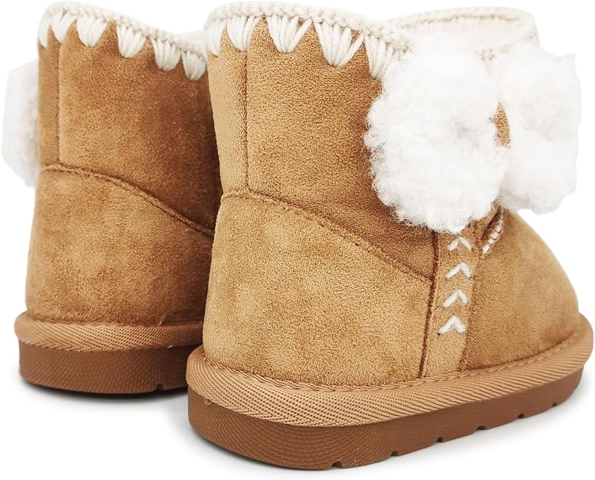 Baby Boots Winter Snow Booties Infant Boys Girls Outdoor Warm Shoes for Cold Weather 6 9 12 15 18 24 Months