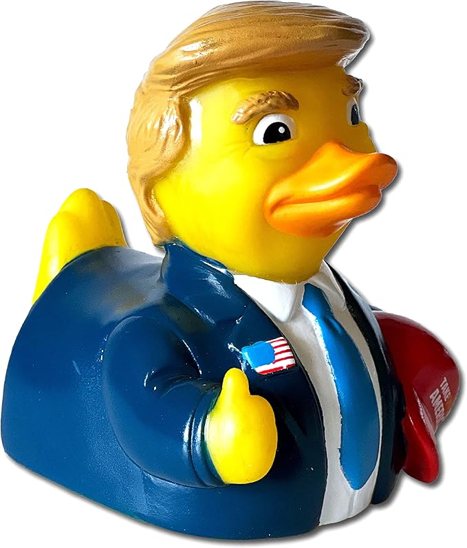 CelebriDucks - The Donald Trump Duck - Take Quack America - Floating Rubber Ducks - Collectible Bath Toy Gift for Kids & Adults of All Ages