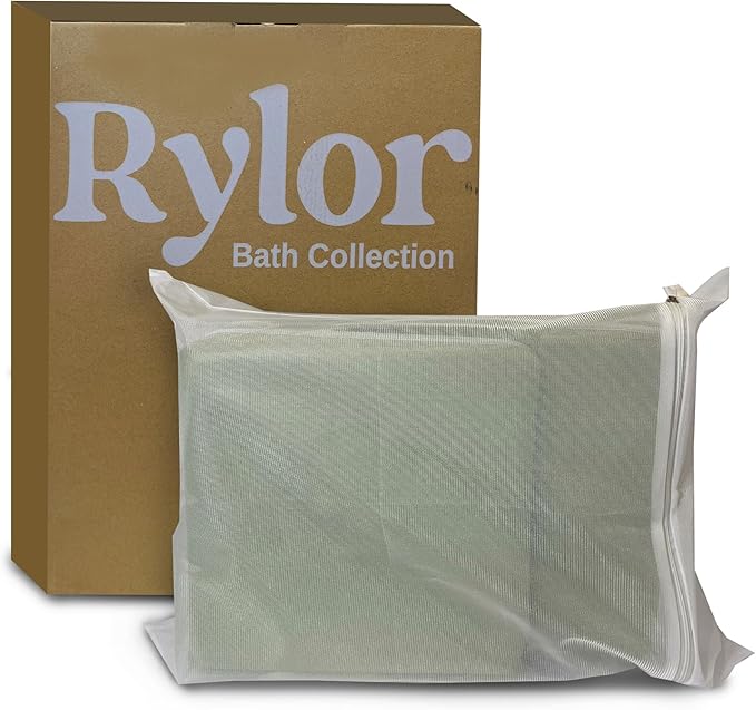 Rylor Baby Bath Kneeler & Elbow Rest Pad - Ultra Thick Foam Cushion for Bathing Infants & Toddlers - 26'' Extra Long and 2.4'' Thick- Non-Slip, Comfortable Support (Gray)