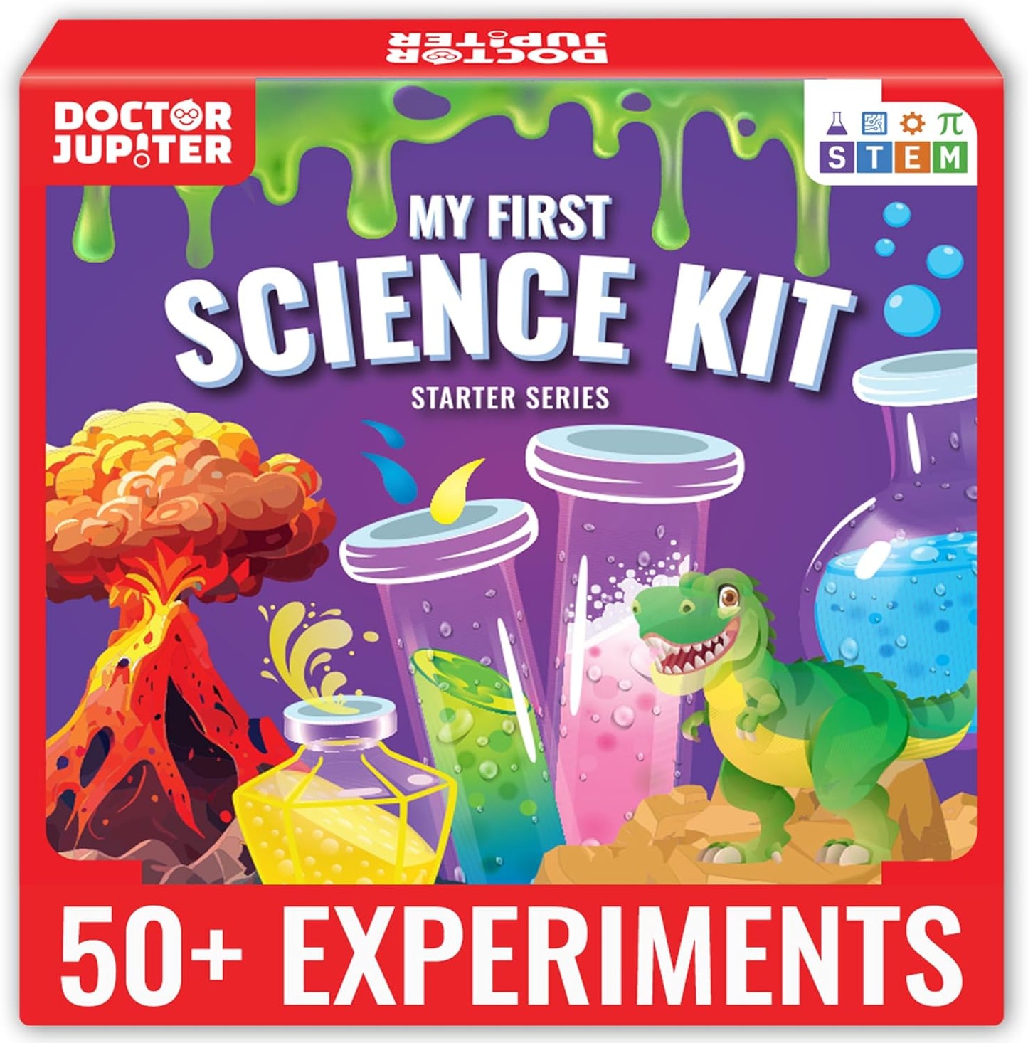 Doctor Jupiter My First Science Kit, Chemistry Set for Kids Ages 4-5-6-7-8 | Birthday Gift Ideas for 4+ Year Old Boys & Girls | Toy Stem Kit with 50+ Experiments | Learning & Educational Projects
