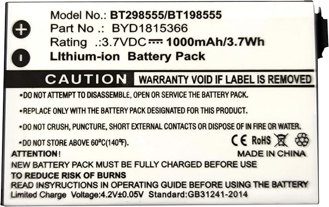 Replacement Battery for VM321 V-TECH BT298555 Baby BM1000 Baby BM1000 Digital Audio Baby Monitor Safe Sound Baby Monitor Parent Unit VM321 VM333 VM341 VM343