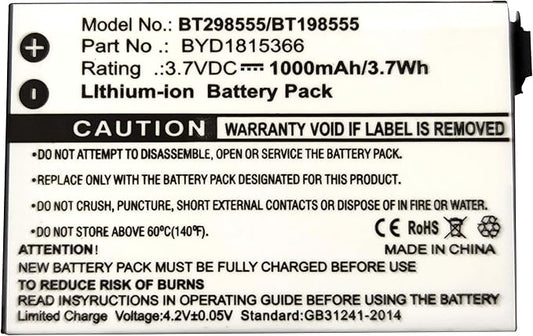 Replacement Battery for VM321 V-TECH BT298555 Baby BM1000 Baby BM1000 Digital Audio Baby Monitor Safe Sound Baby Monitor Parent Unit VM321 VM333 VM341 VM343
