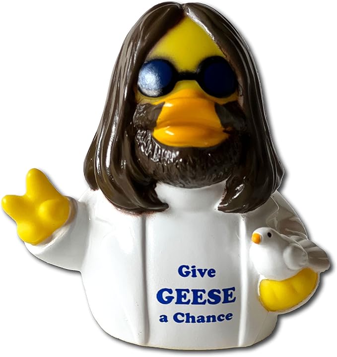 CelebriDucks - Give Geese A Chance - Floating Rubber Ducks - Collectible Bath Toy Gift for Kids & Adults of All Ages