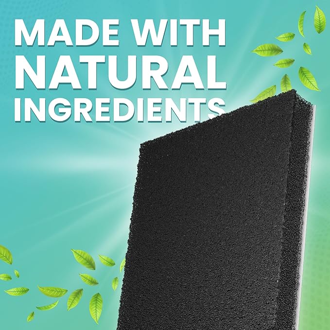 Trash Can Deodorizer Odor Eliminator - Garbage Can & Diaper Pail Deodorizer compatible with Dekor Munchkin Ubbi Diaper Genie, Odor Absorber Natural Activated Carbon Unscented Fragrance Free, 2 Pack