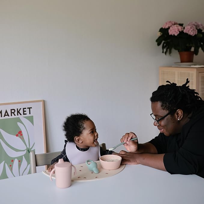 mushie Silicone Placemat for Kids | BPA-Free Non-Slip Design (Butterflies)