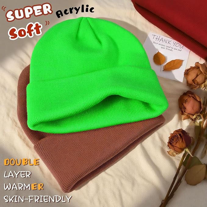 ZOORON Toddler Beanie Baby Boys Girls Beanies Kids Winter Hats Children Knit Warm Caps Soft Ski Hat