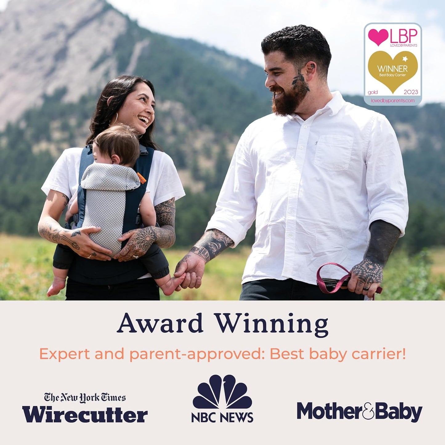 Beco Gemini Baby Carrier from Newborn to Toddler - Certified Ergonomic Newborn Baby Carrier for Infants and Children of 7-35 lbs - M Shape, Adjustable Seat, Breathable 3D Mesh (Cool Navy)