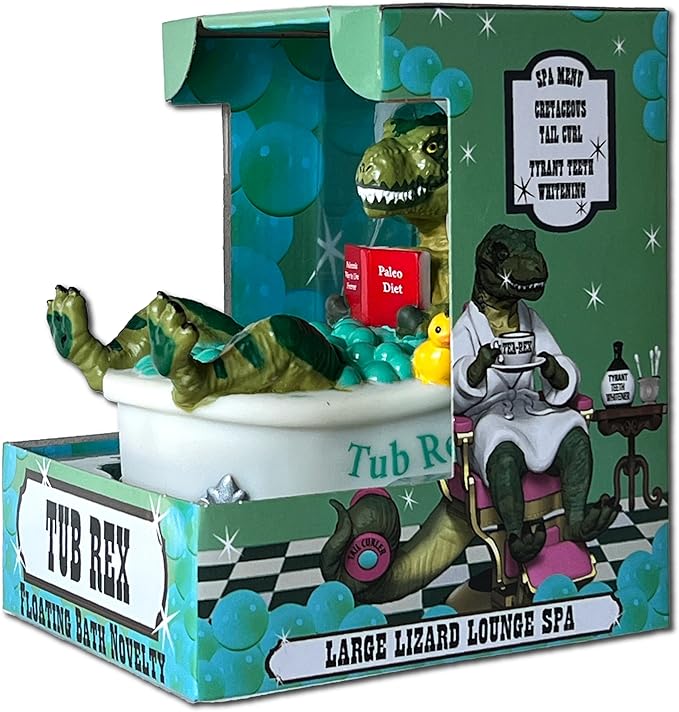 CelebriDucks - Tub Rex - Tubs Gone Wild Floating Bath Novelty - Collectible Bath Toy Gift for Kids & Adults of All Ages
