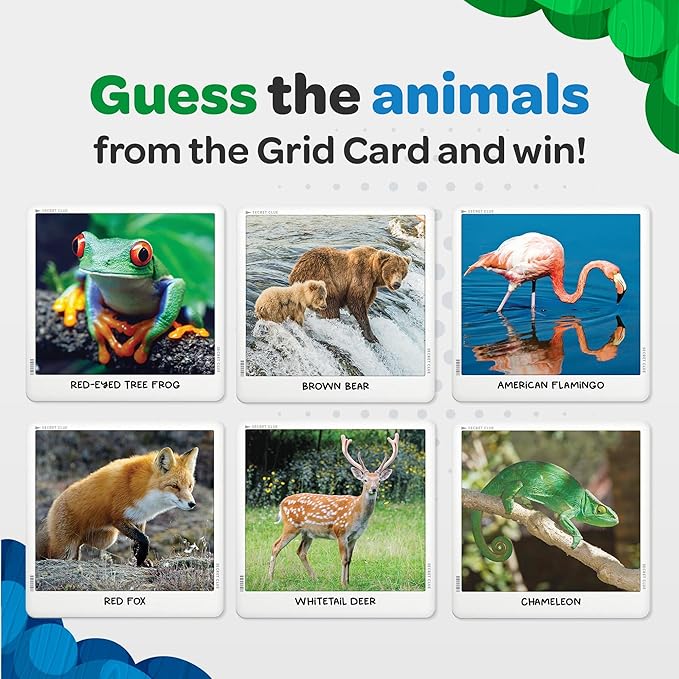 National Geographic: Secret Clue Animals - Card Game for Kids 7 & Up - Fun & Cooperative Board Games for The for Girls & Boys Ages 7, 8, 9, 10